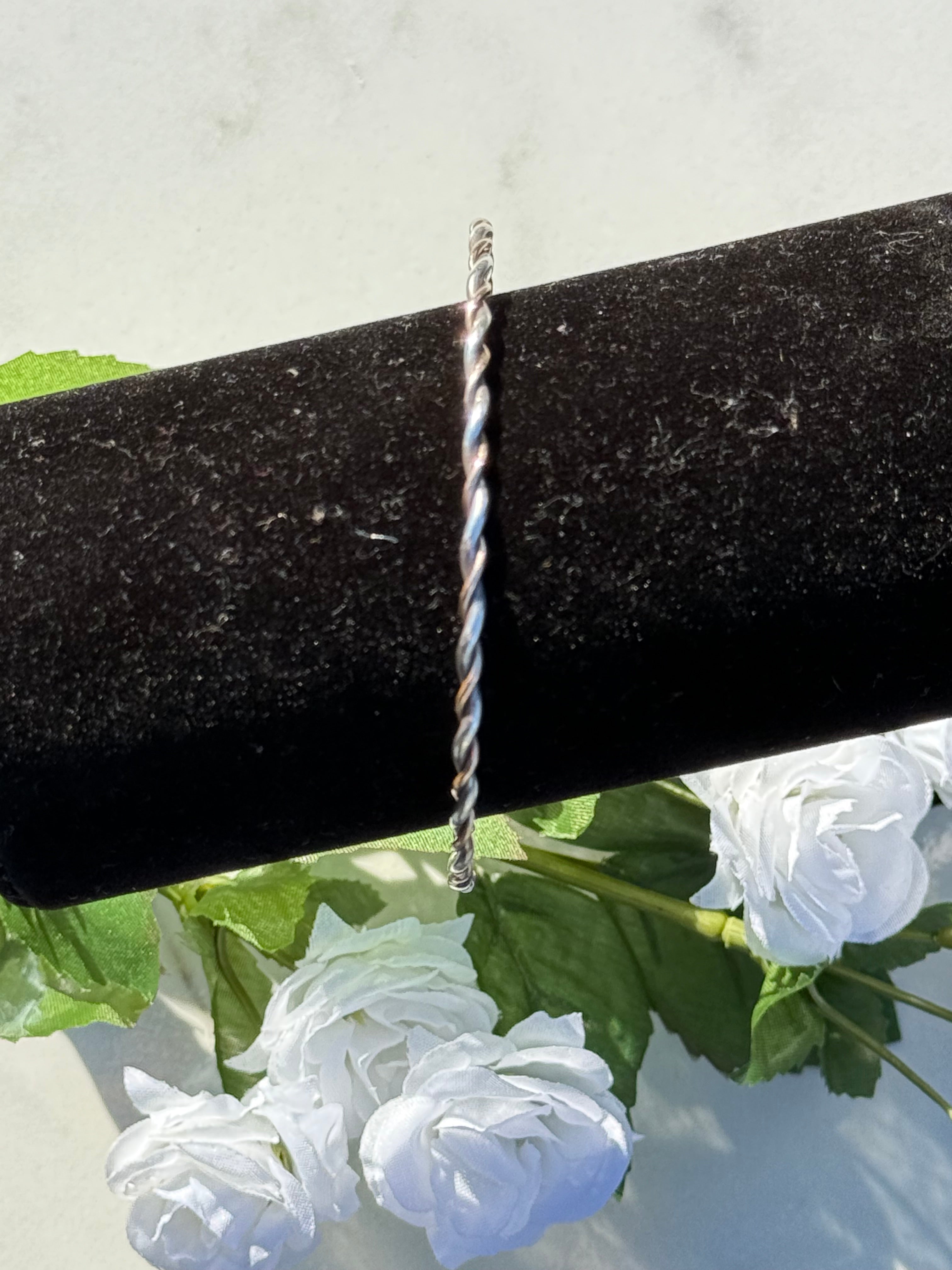 Sterling Silver Twisted with Rose Gold Fill