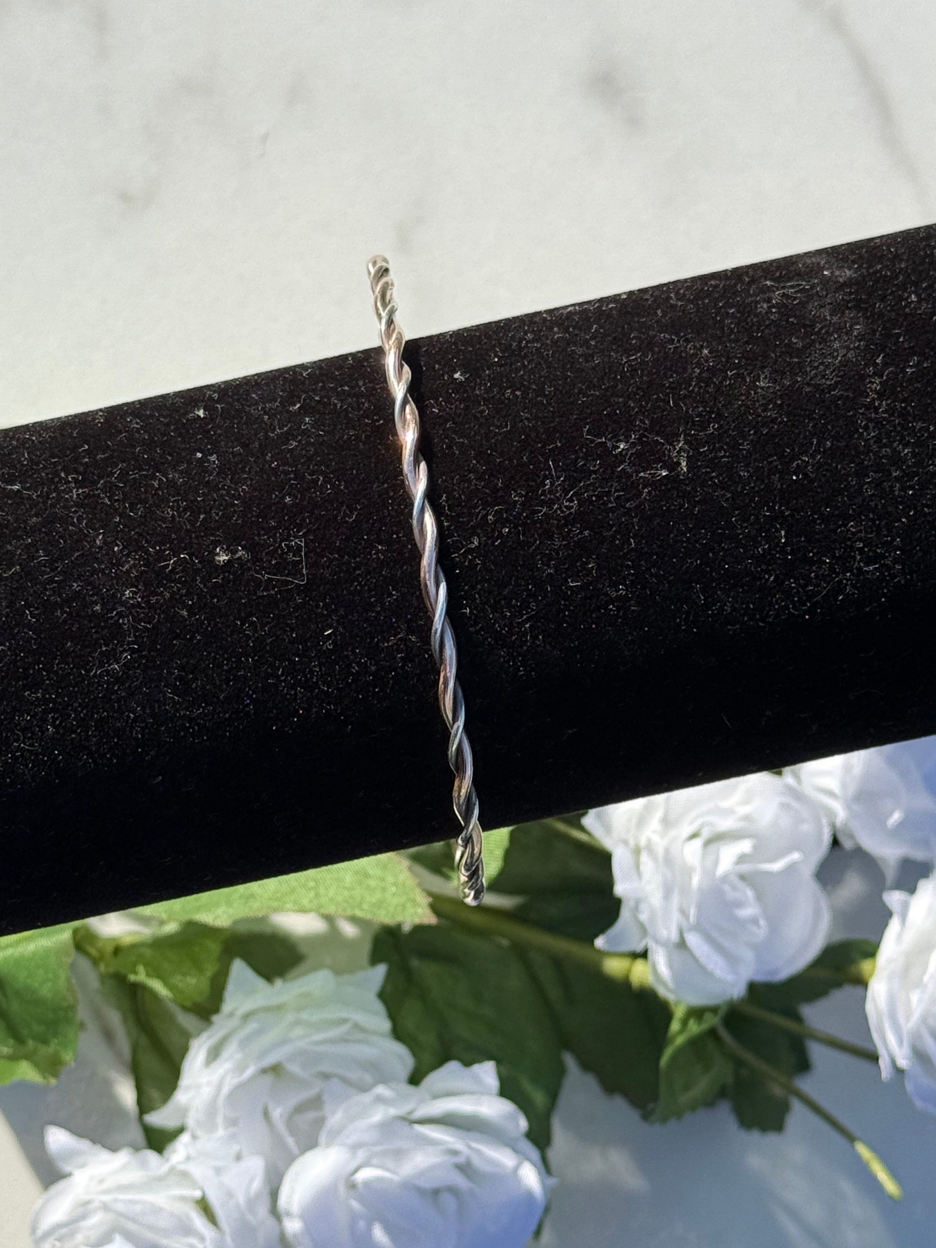 Rose Gold Fill Twisted With A Smaller Sterling Silver Wire